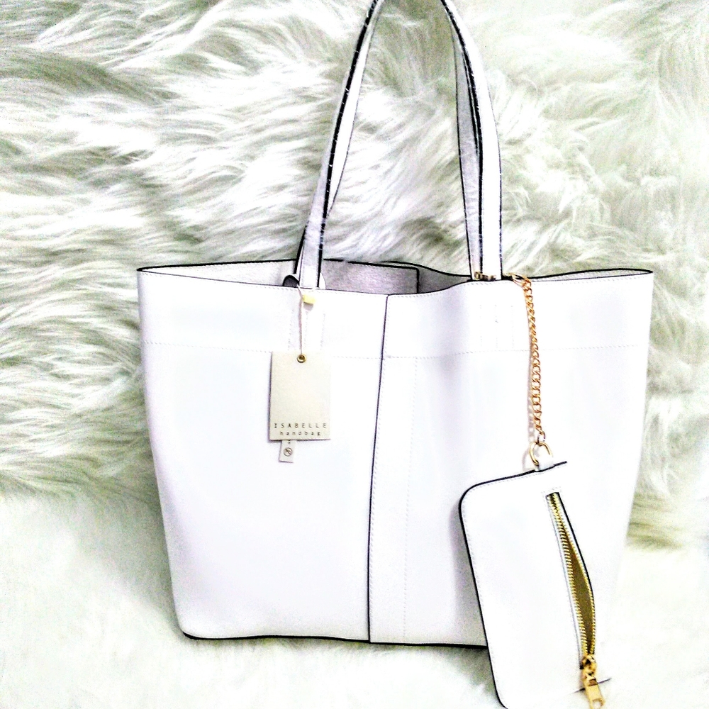 (NEW)! Big! White Bag! w/ Wallet Included:-) - Picture 11 of 12